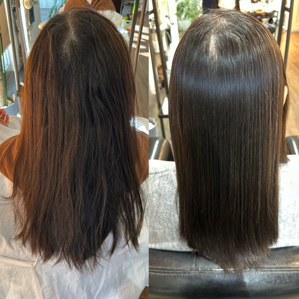 うねりを自然に整え、乾かすだけでまとまる艶髪へ